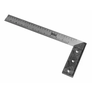 Esquadro de Medição e Marcação Esquadro com Cabo de Plástico 14'' para Marcenaria Carpintaria e Construção Ergonômico Esquadro de Medição e Marcação com Cabo de Plástico 14'' Alta Precisão Ergonômico DTOOLS