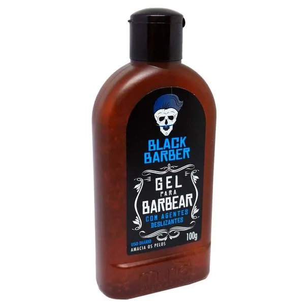 Gel para Barbear Muriel Black Barber com Agentes Deslizantes 100g