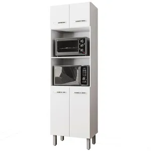 Paneleiro Duplo Mara 4 Portas Branco Moblis