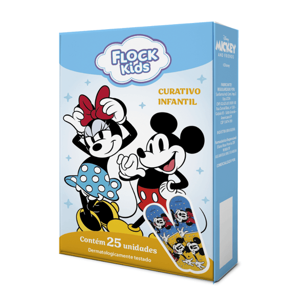 Curativo Infantil Mickey Flock Kids Disney And Friends 25 Unidades