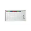 Quadro Magnético Branco Le Planejamento Mensal Color com Marcador e Imãs 63,2x33,2cm