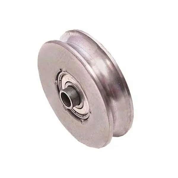 Roldana Ferro Maciça 50mm (2) Para Portão Cantoneira Com Bucha - Ferrosul