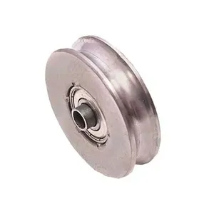 Roldana Ferro Maciça 50mm (2) Para Portão Cantoneira Com Bucha - Ferrosul