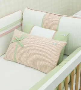 Kit de Berço Jardim com 6 Peças Rosa