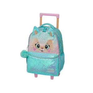 Mochila de Rodinhas Pacific Com Alças Pack Me Sweet Verde Único