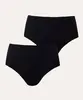 kit de 2 calcinhas caleçon corte a fio preto G