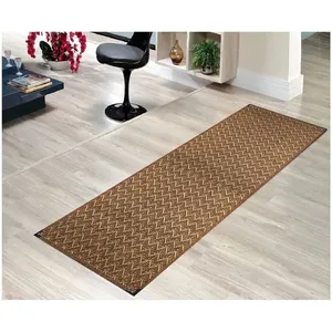 Tapete Passadeira KS-90 50cm X 150cm Sisal Polipropileno Base Antiderrapante para Sala Marrom Tapetes Lancer Passadeira KS-90 50cm X 150cm Sisal Polipropileno Base Antiderrapante para Sala Marrom Tapetes