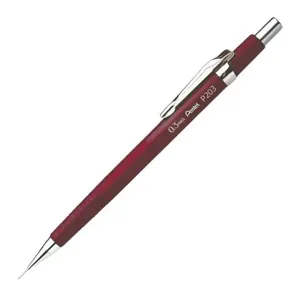 Lapiseira Com Borracha Grafite 0.3mm Hi-polymer Sharp Pentel Bordô