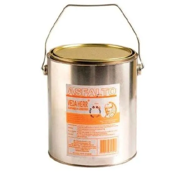 Asfalto Piche Líquido 3kg para Impermeabilização de Alicerces e Baldrames Betume Refinado Herr Asfalto Piche Líquido 3kg para Impermeabilização de Estruturas em Betume Refinado Herr