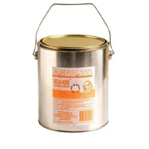 Asfalto Piche Líquido 3kg para Impermeabilização de Alicerces e Baldrames Betume Refinado Herr Asfalto Piche Líquido 3kg para Impermeabilização de Estruturas em Betume Refinado Herr
