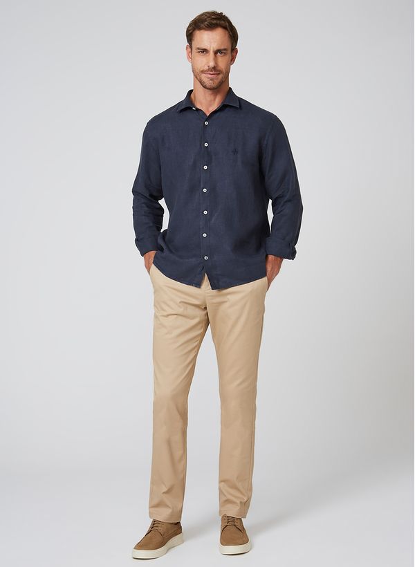 Camisa Slim Linenblend Dudalina Masculina 2