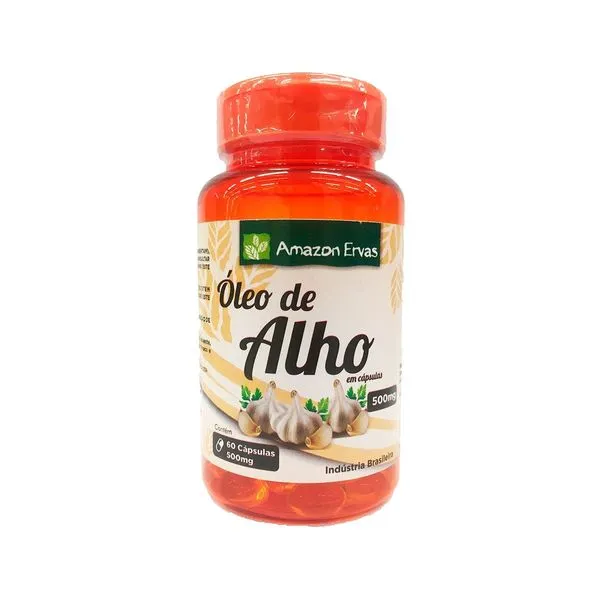 Óleo Amazonervas Alho 60 Cápsulas 500mg