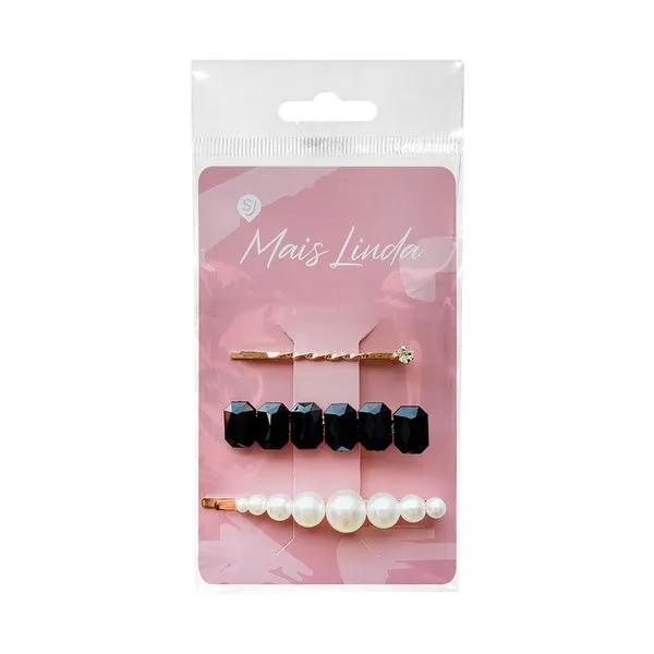 Kit Presilha Mais Linda Pedras 3 Unidades KIT PRESILHA MAIS LINDA PEDRAS 3UN