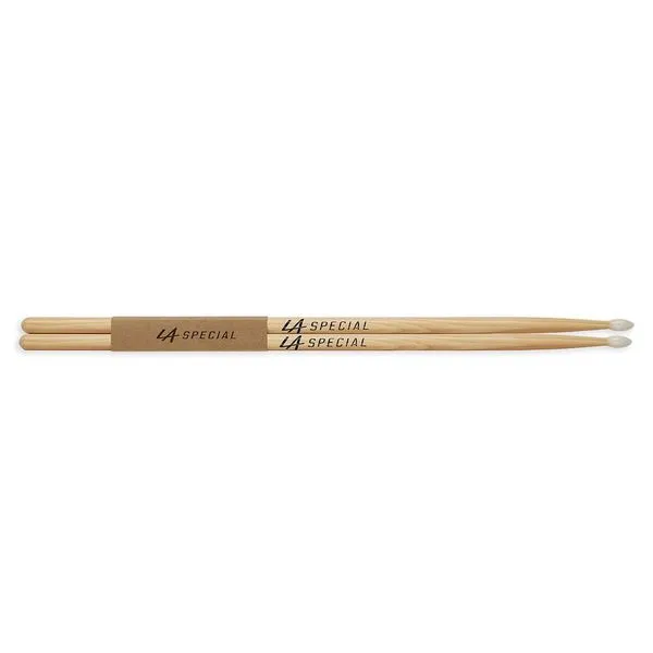 Baqueta 7A LA7AN Ponta Nylon Hickory Resposta Balanceada Madeira Natural Promark Baqueta 7A LA7AN Ponta Nylon Hickory Madeira Natural Promark