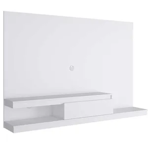 Painel Home De TV Com Gaveta 3 Prateleiras 134,4cm Quiditá Branco