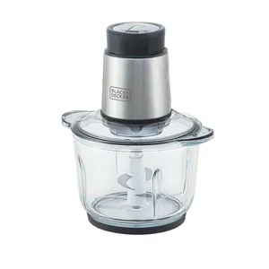 Miniprocessador de Alimentos Black Decker MP300G Antiaderente em Inox, Modo de 2 ou 4 Lâminas com 2 Velocidades - 300W Inox / 110