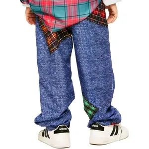 Calça Jeans com Retalhos Infantil para Festa Junina Menino M