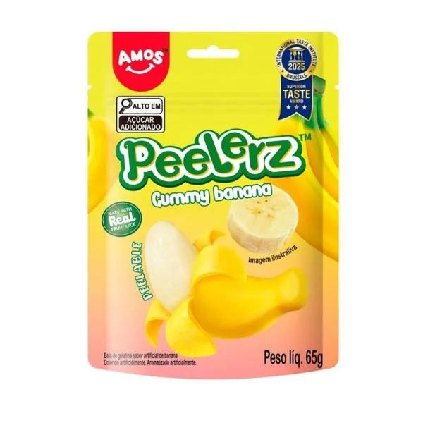 Bala Amos Peelerz Banana 65g BALA AMOS 65G PEELERZ BANANA