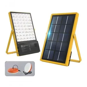 Kit Gerador Energia Solar Luminária 54 Leds 28w 2 Lâmpadas