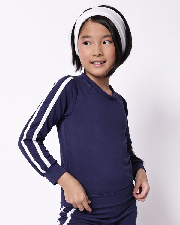 Blusão Infantil Crepe Frizo Duplo Marinho 4