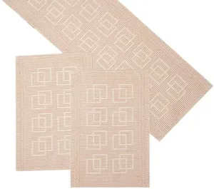 Trilho de Mesa Retangular Artesanal Teares Rafia 47x140cm