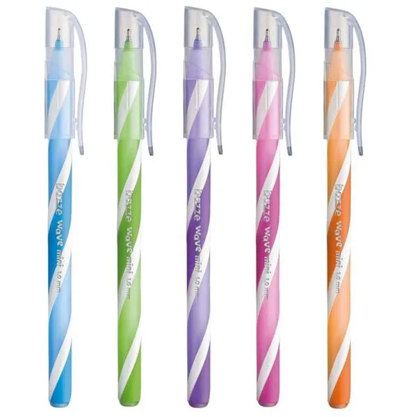 CANETA ESFEROGRAFICA BAZZE WAVE MINI 5 CORES