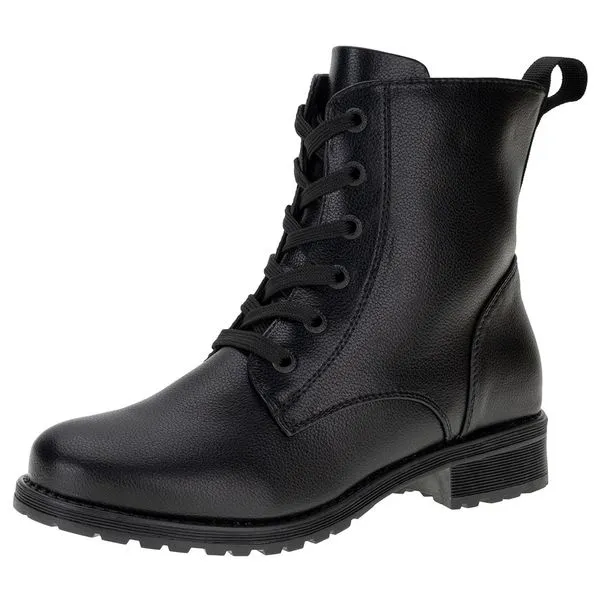 Bota Feminina Coturno Mooncity - 72124 PRETO 35