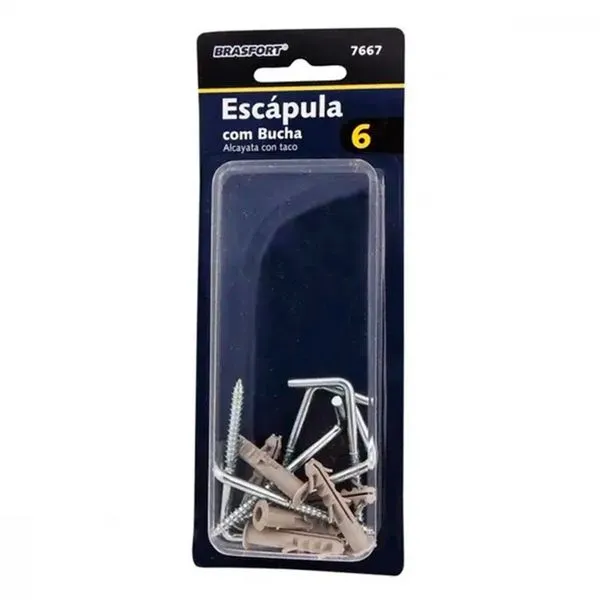 Escapula com Bucha 06 com 6 Peças Brasfort