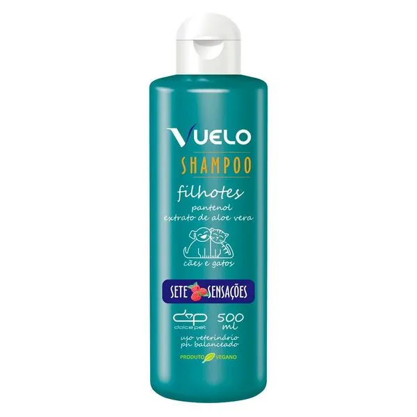 Shampoo Filhotes Para Cães E Gatos Vuelo Sete Sensações 500ml (MP)