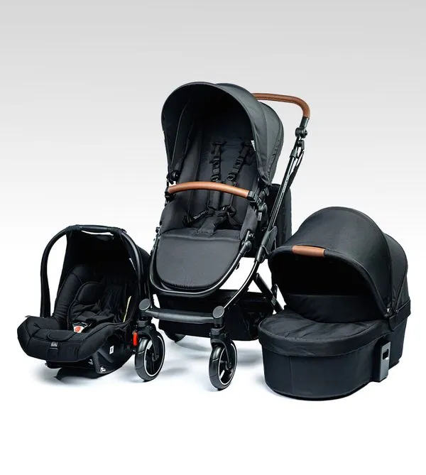 Carrinho COMO 4 com Bebê Conforto e Moisés ABC Design Ink