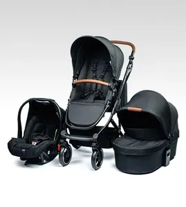Carrinho COMO 4 com Bebê Conforto e Moisés ABC Design Ink