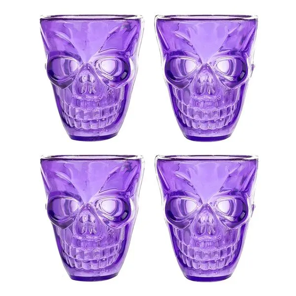 Copo Plástico Halloween Silver com 4 Unidades
