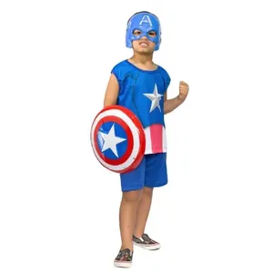Fantasia Infantil Capitão América Ione E Eduardo Tamanho P (MP)