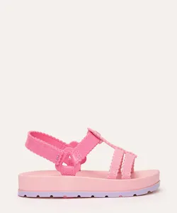 sandália infantil conectadinha zaxy rosa 17-18