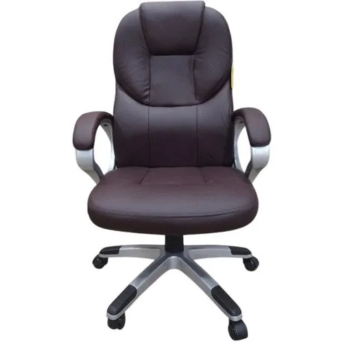 Cadeira Para Escritório Metal/PVC Latcor Marrom H8307-BLA