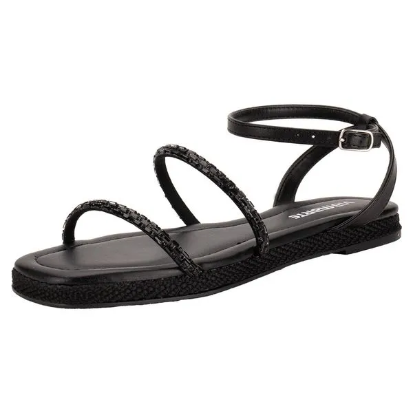 Sandália Feminina Flat Via Marte 110007 PRETO 35
