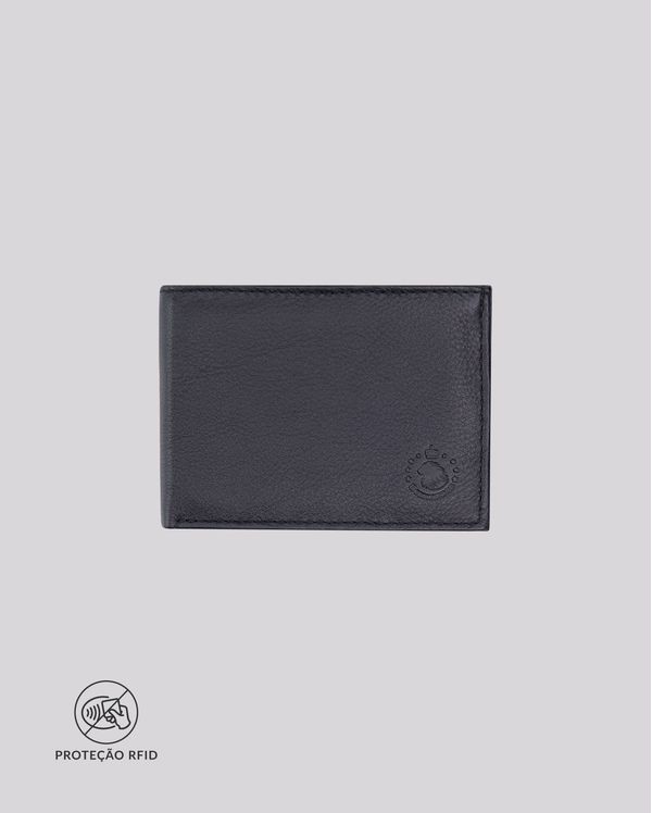 Carteira Dobravel RFID 3 Partes | Madrid 738I PRETO