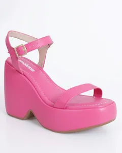 Sandália Plataforma Moleca Rosa 34