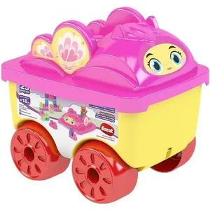 Brinquedo de Montar Carro Encantado MK440 Blocolândia 25 Peças em Plástico Dismat Brinquedos Brinquedo de Montar Carro Encantado MK440 Blocolândia 25 Peças Plástico