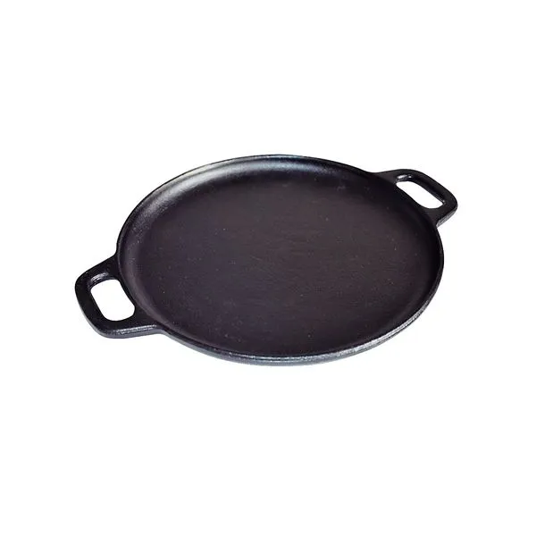 Bifeteira De Ferro Fundido Lisa Redonda 30Cm
