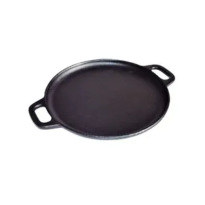 Bifeteira De Ferro Fundido Lisa Redonda 30Cm