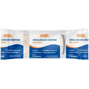 Atadura de Crepom 8cm X 1,8M 1 Unidade Sidney Oliveira S.O. Atadura Crep 8CM x 1,8M