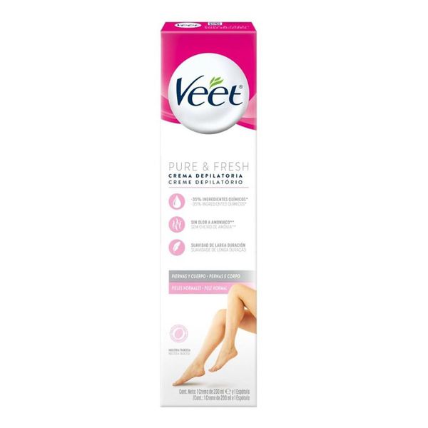 Creme Depilatório Veet Pernas E Corpo Pele Normal 200ml