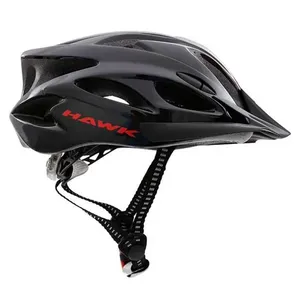 Capacete Para Ciclista Hawk Com Pisca Preto G (MP)