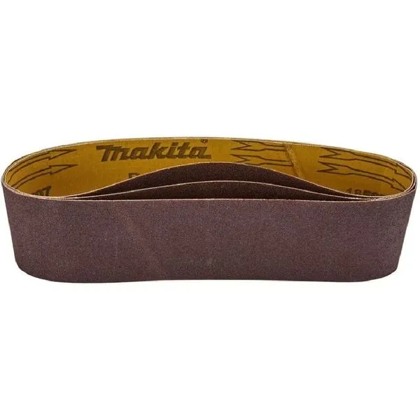 Cinta de Lixa D-59380 100mm X 610mm Grão 120 Óxido de Alumínio com 3 Unidades Makita Cinta de Lixa D-59380 100mm X 610mm Grão 120 com 3 Unidades Makita
