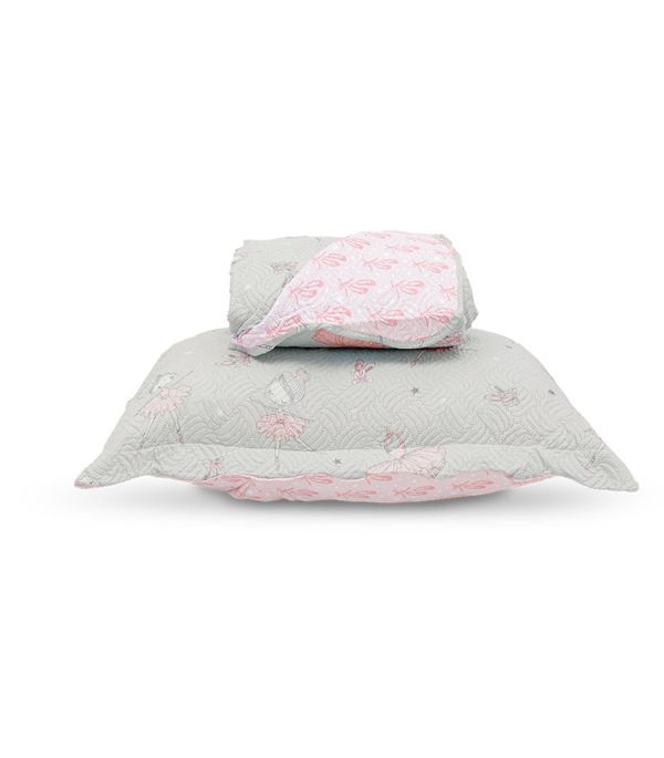 Kit Cobre Leito Casual Kids Solteiro Appel Cinza UN / Cinza