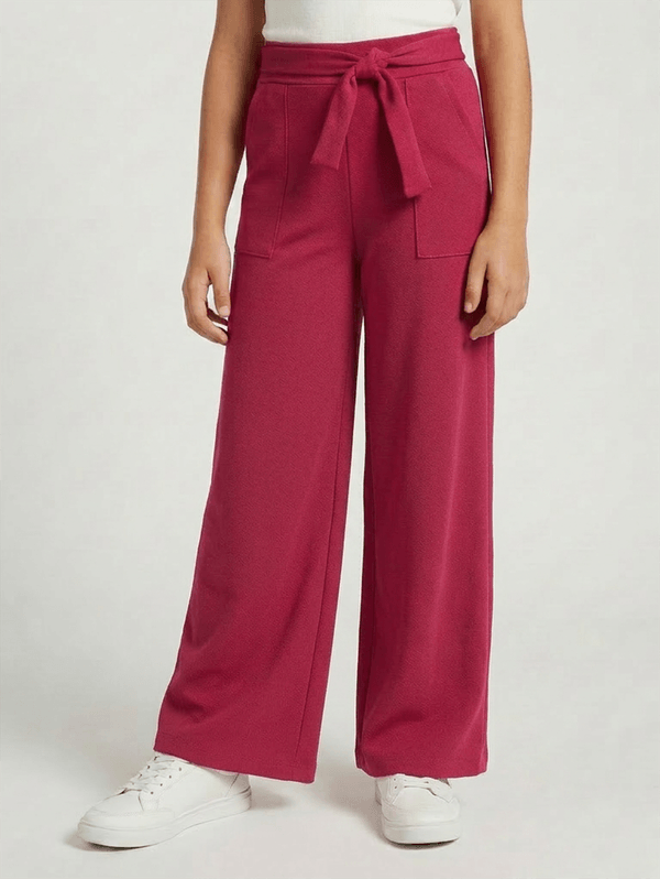Calça Wide Leg Juvenil Para Menina - PINK 12