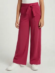 Calça Wide Leg Juvenil Para Menina - PINK 12