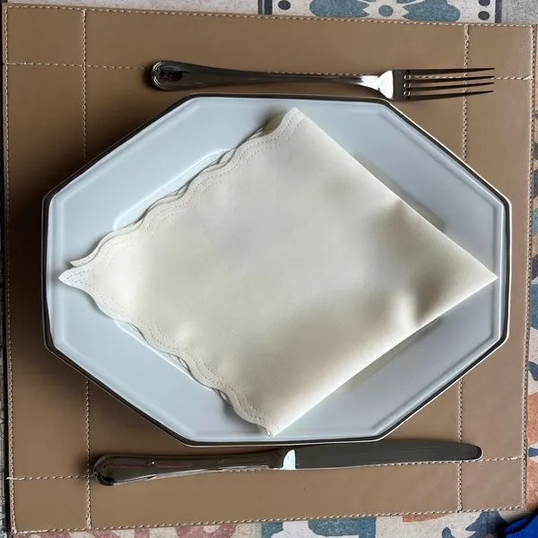 Kit Guardanapos de Tecido Palha 4 Peças 17592 - Salehtex