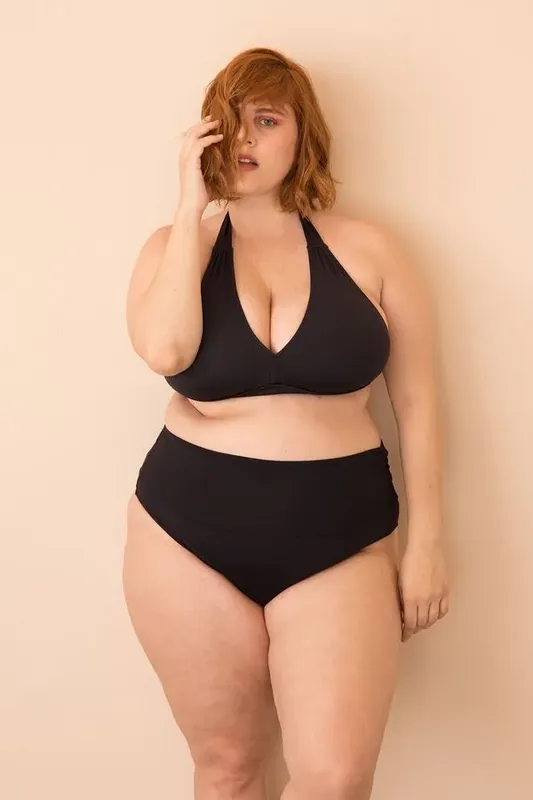 Hot Pants 3 Alturas Plus Size Preto-50
